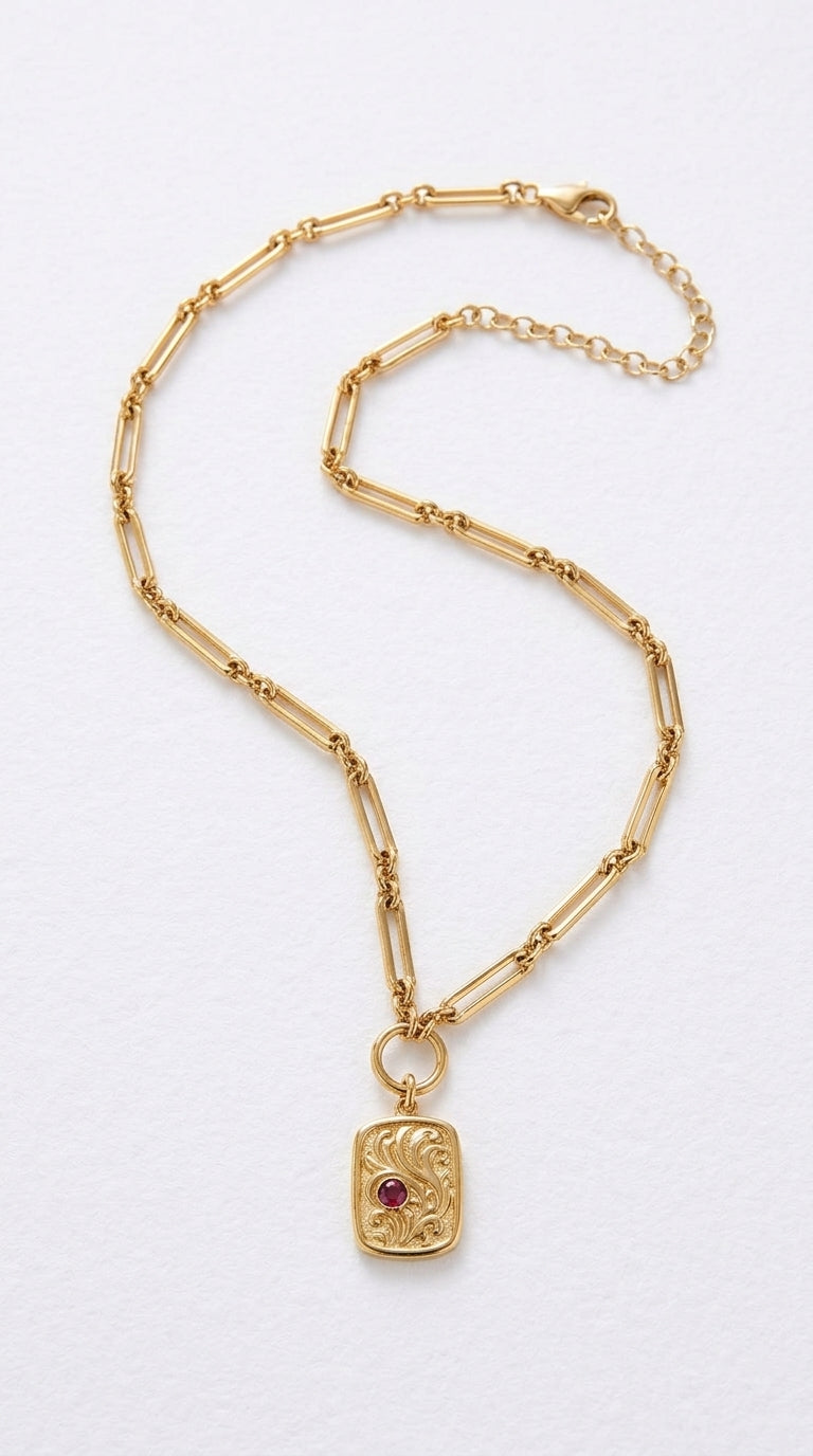 Isolde Chain Pendant Necklace