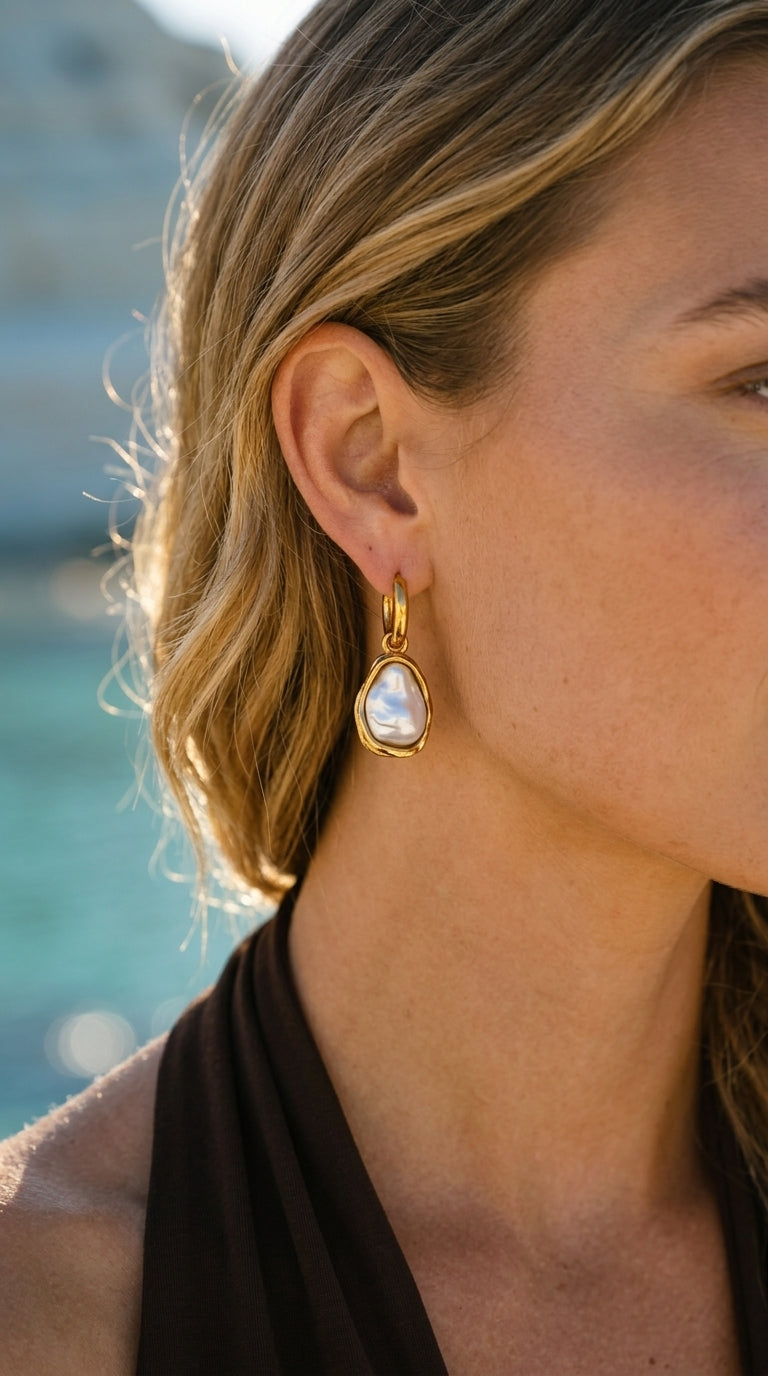 Celestine Baroque Pearl Drops