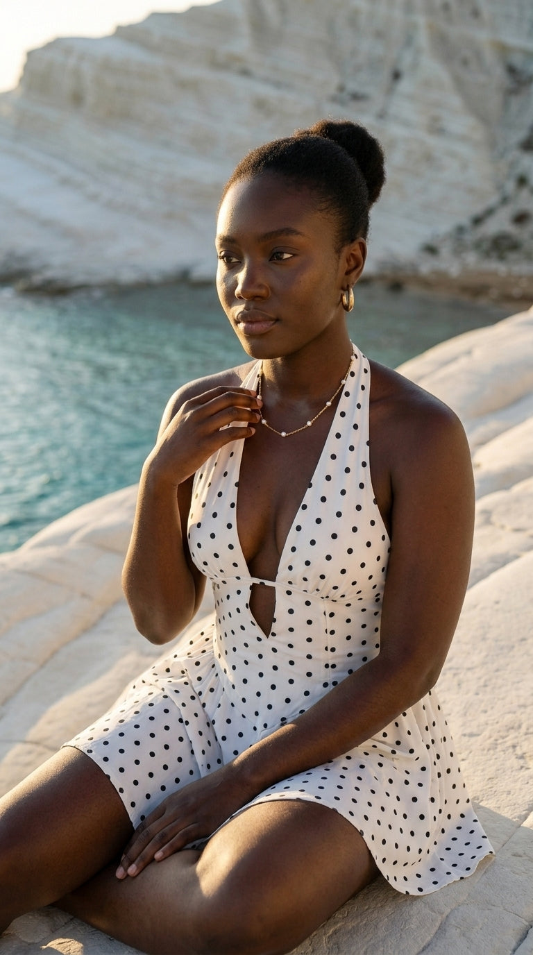 Elara Pearl Station Necklace