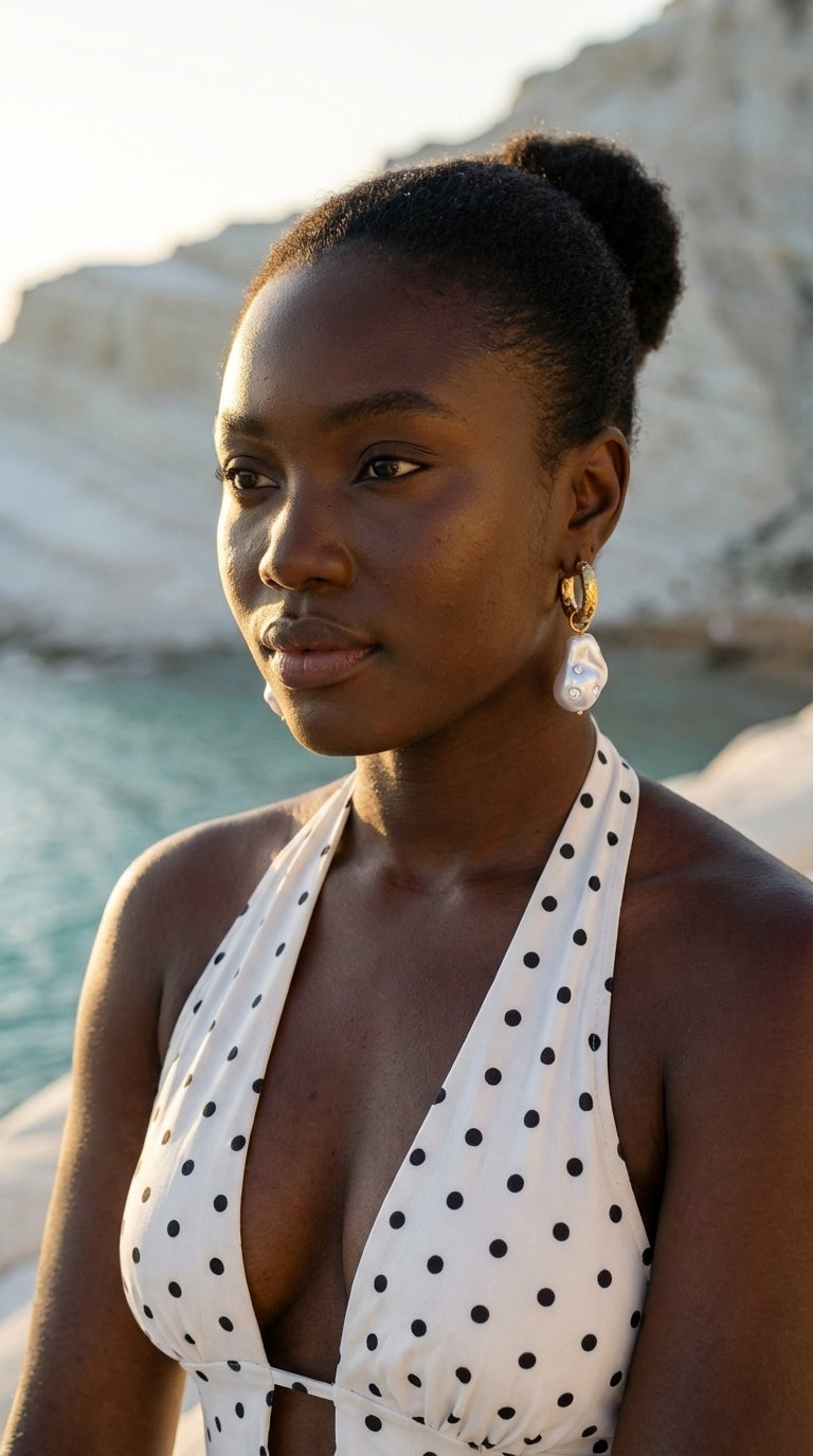 Celestine Baroque Pearl Drop Earrings