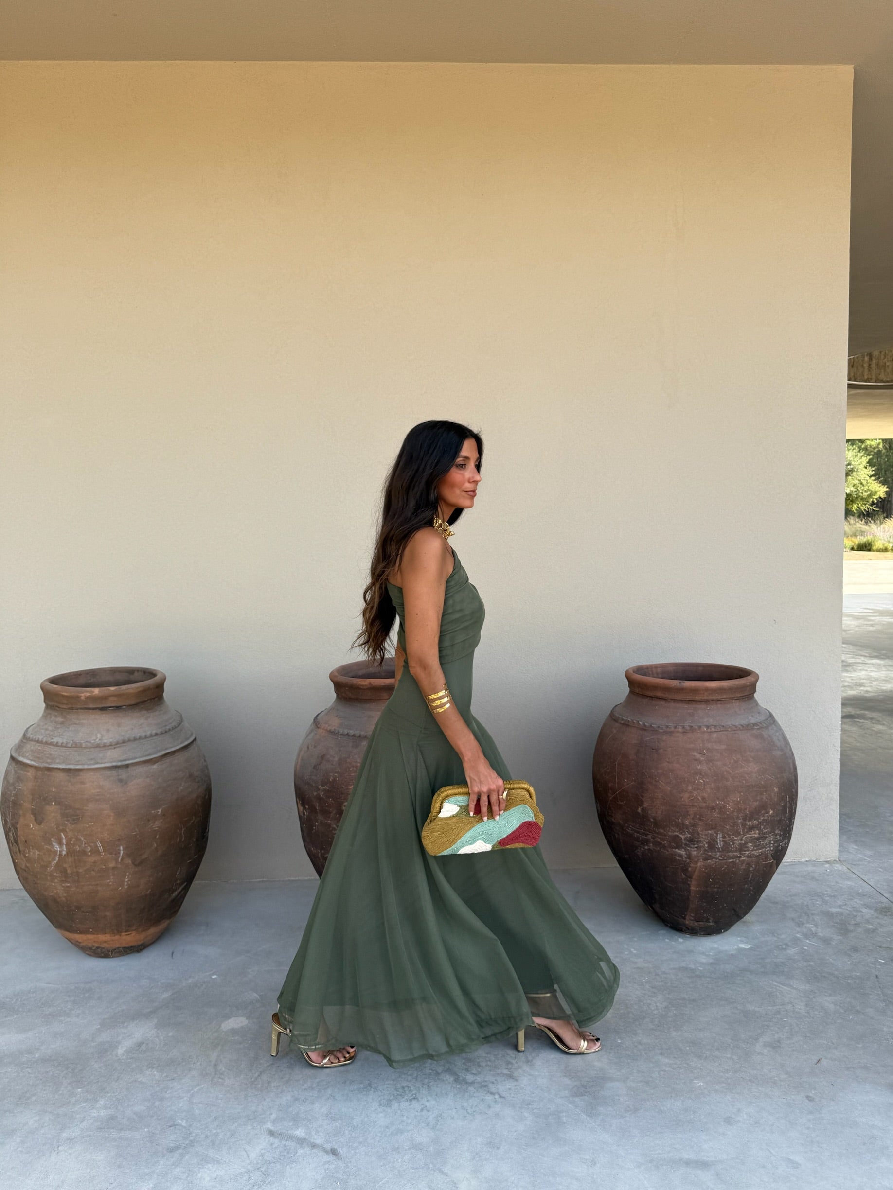 Toledo Dress in Green - Shipping/Envio 22/05 to 29/05