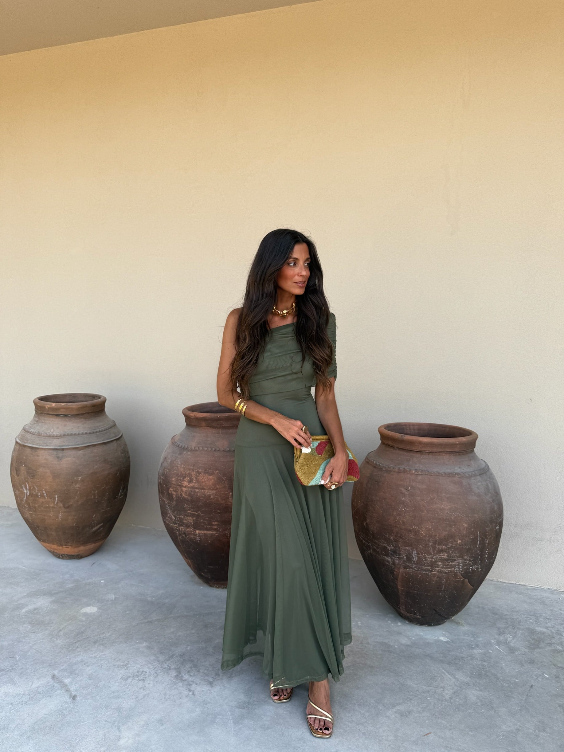 Toledo Dress in Green - Shipping/Envio 22/05 to 29/05