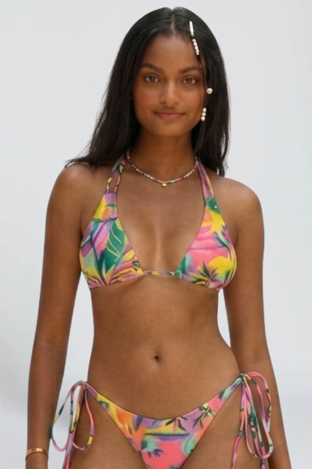 ROSELAIR| HAUT DE BIKINI FLEURIE