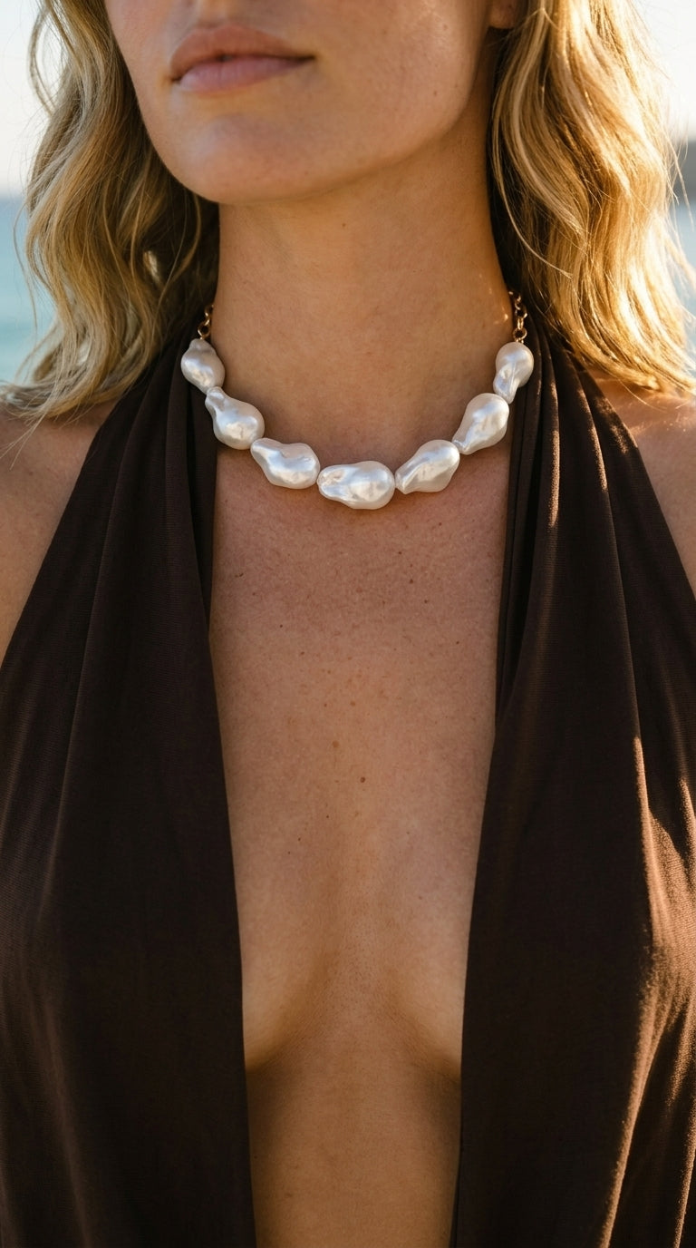 Liora Baroque Pearl Choker