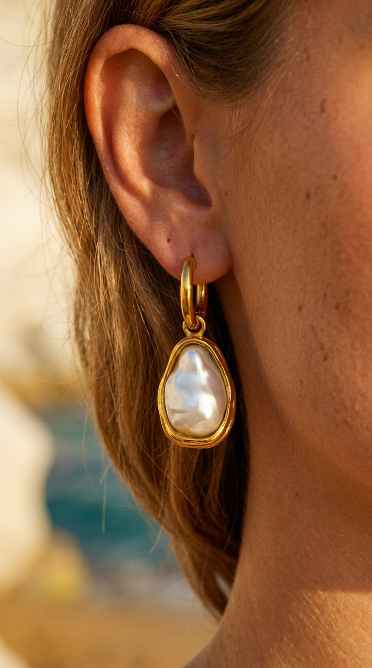 Celestine Baroque Pearl Drops