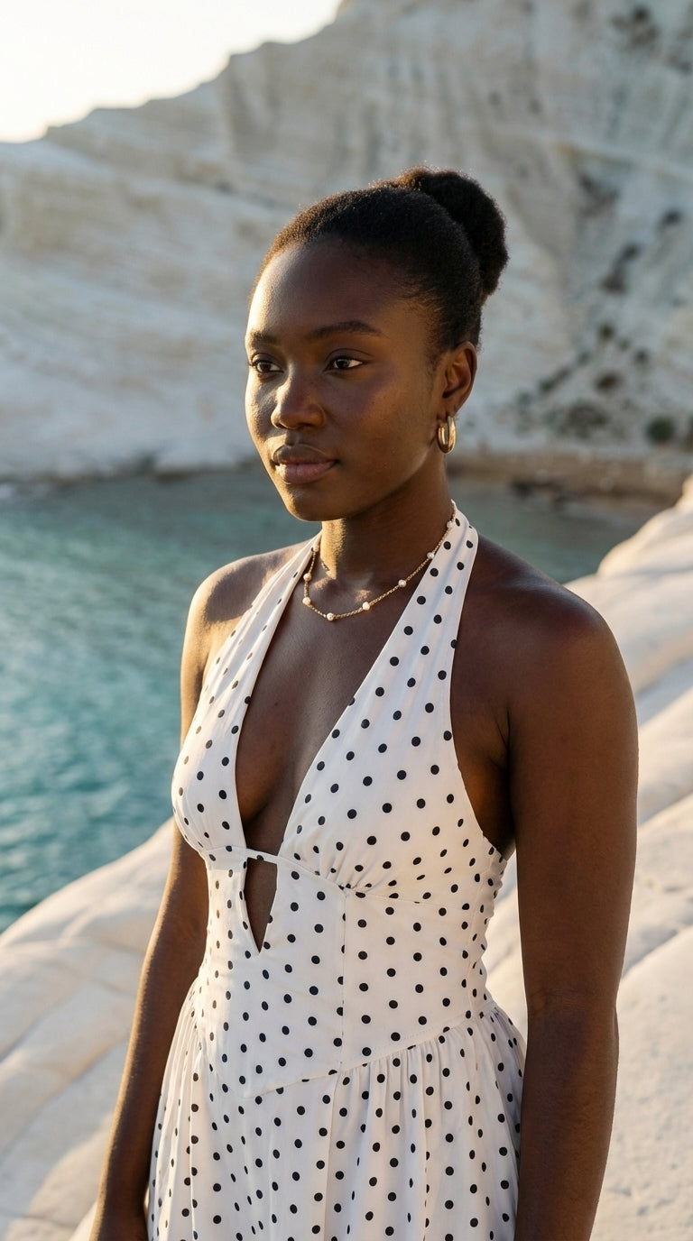 Elara Pearl Station Necklace
