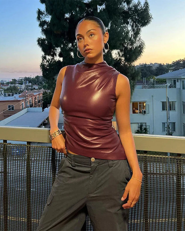LAIR| Luxe Leather Top