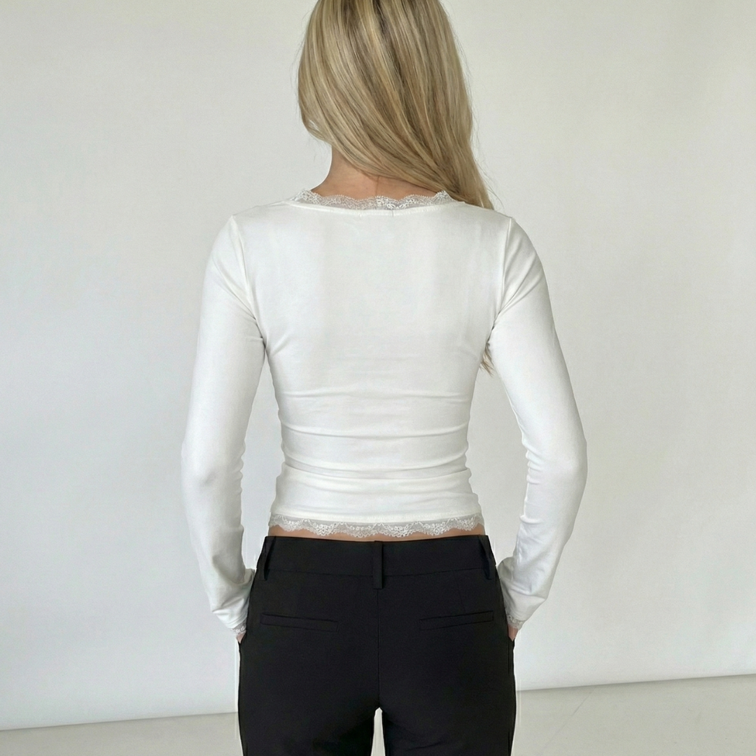 LAIR | Lace Trim Top