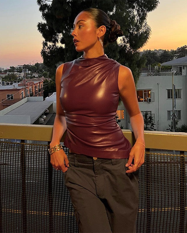 LAIR| Luxe Leather Top