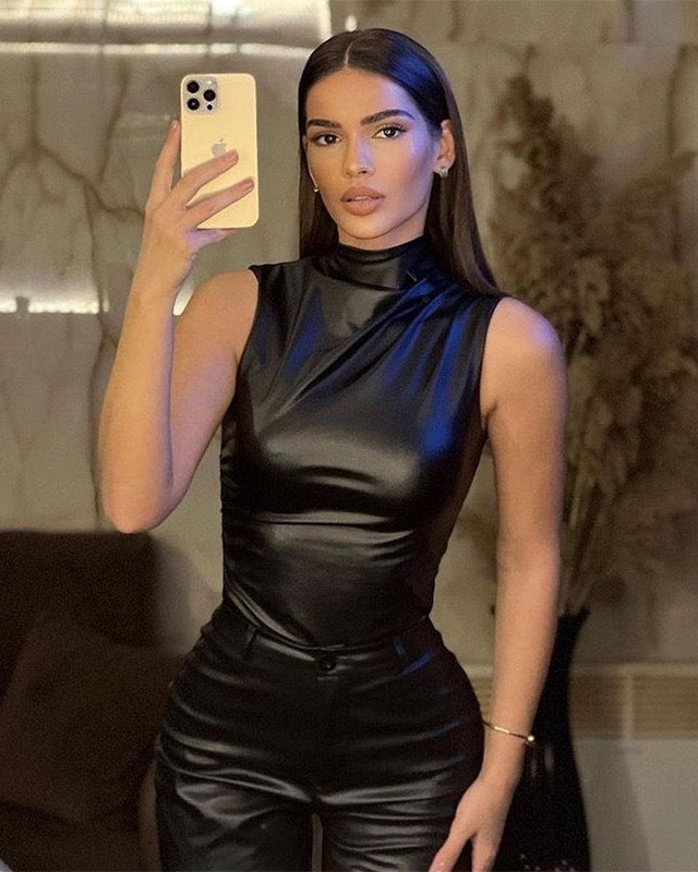 LAIR| Luxe Leather Top