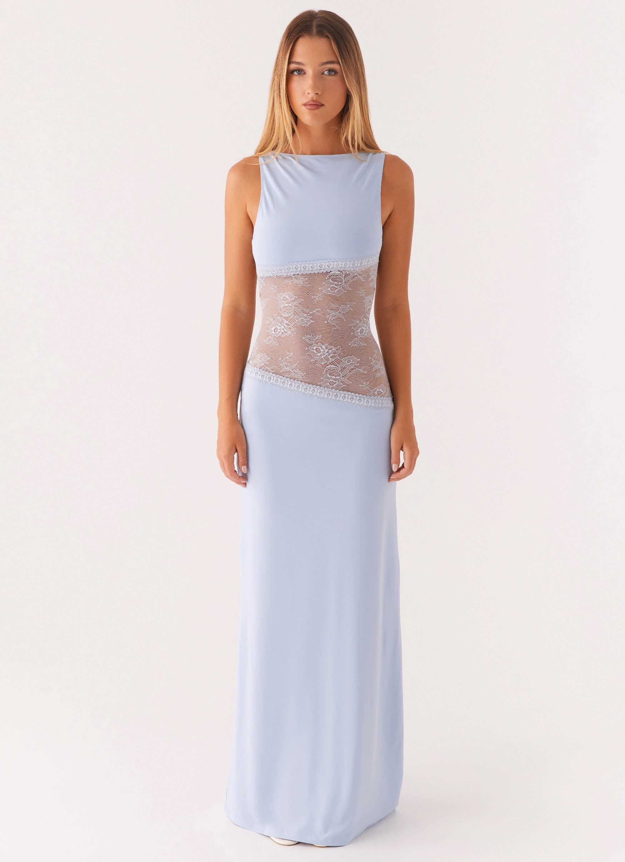 Valérinne Lucinda Lace-Waist Maxi Dress