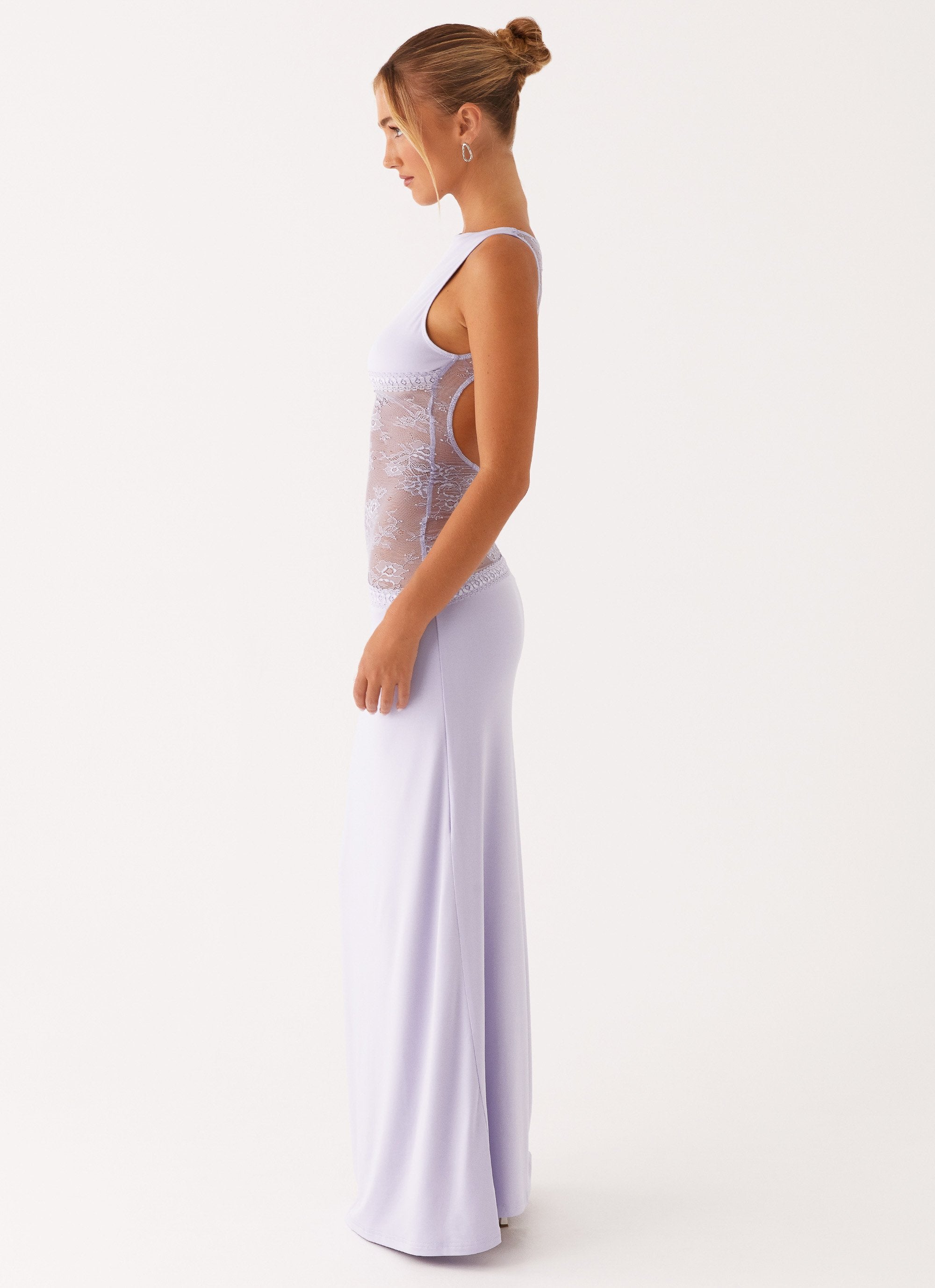 Valérinne Lucinda Lace-Waist Maxi Dress